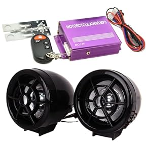 ⑥バイク用オーディオフルセット【送料無料】リモコン操作対応オーディオフルKIT Amazon.co.jp: バイク用スピーカー、バイクオーディオ - バイク